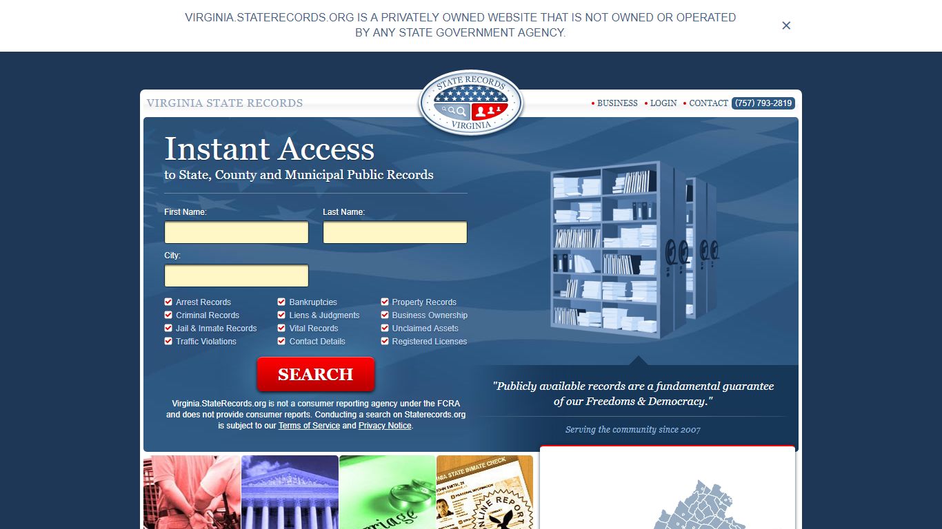 Richmond County Arrest, Court, and Public Records